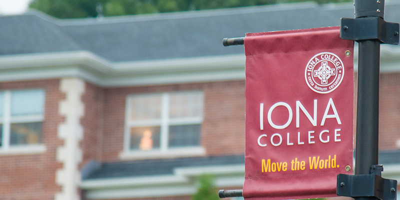 Iona banner move the world.