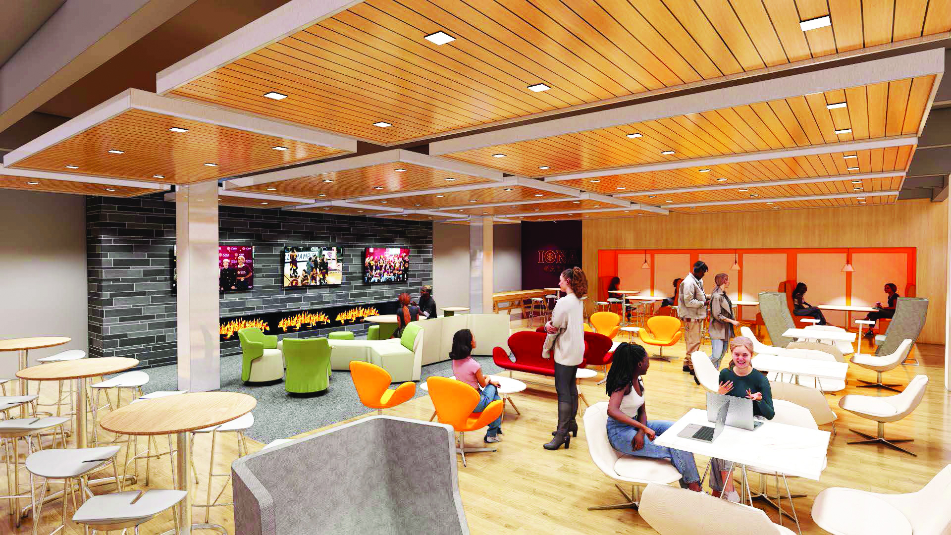 Artist's rendition of the new student space.